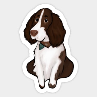 Cute English Springer Spaniel Drawing Sticker